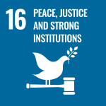 peace, justice and strong institutions logo
