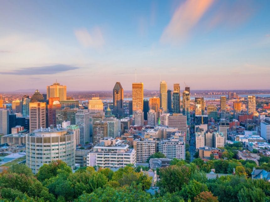 Tourisme Montréal vue de la ville