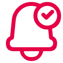 cloche rouge pour activer les notifications