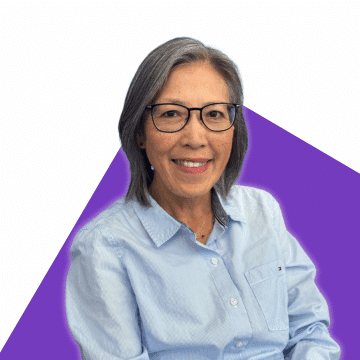 Portrait de Dao Chung sur fond violet