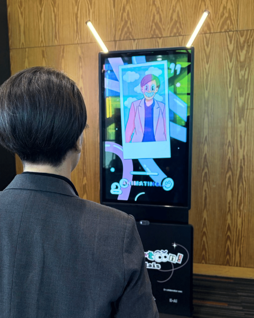 Installation Ça Cartoon au Palais